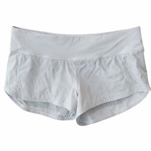 Lululemon Speed Up Shorts 2.5” Lined Women’s 6 Light Gray Run Athletic